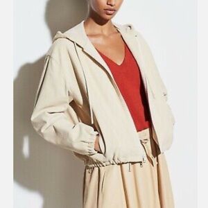 Vince NEW suede hooded jacket